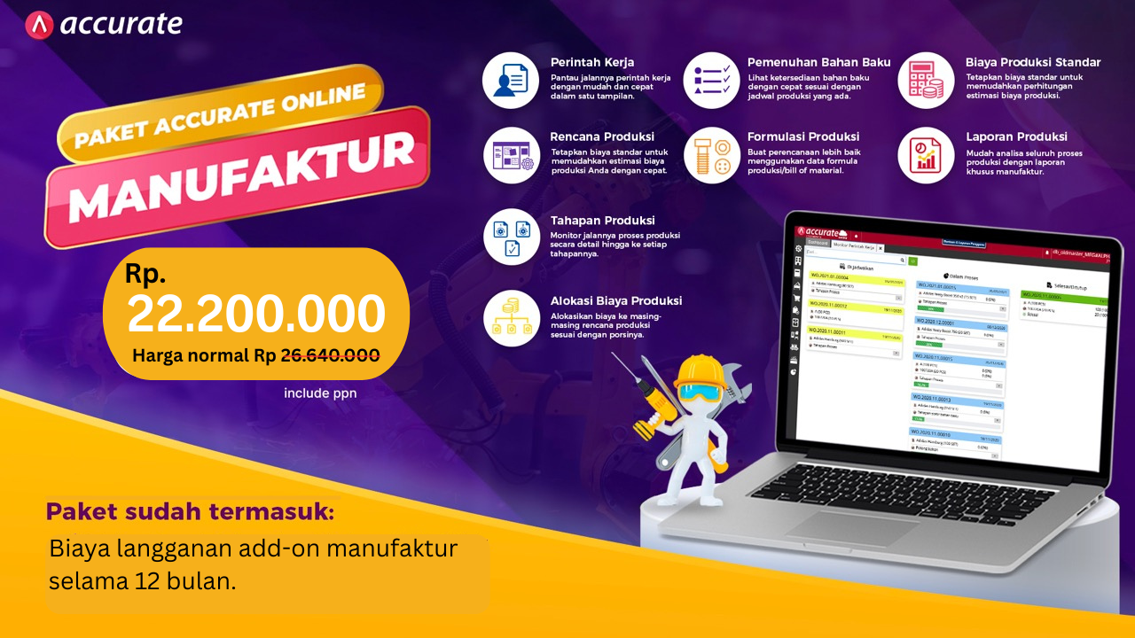 Harga Spesial Add-On Manufaktur