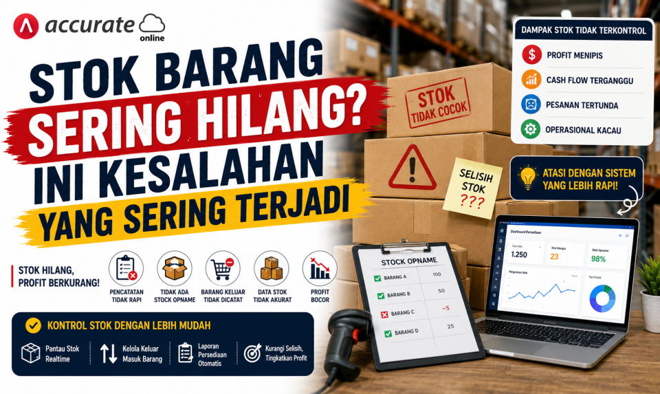 stok barang sering hilang, ini kesalahan yang sering terjadi