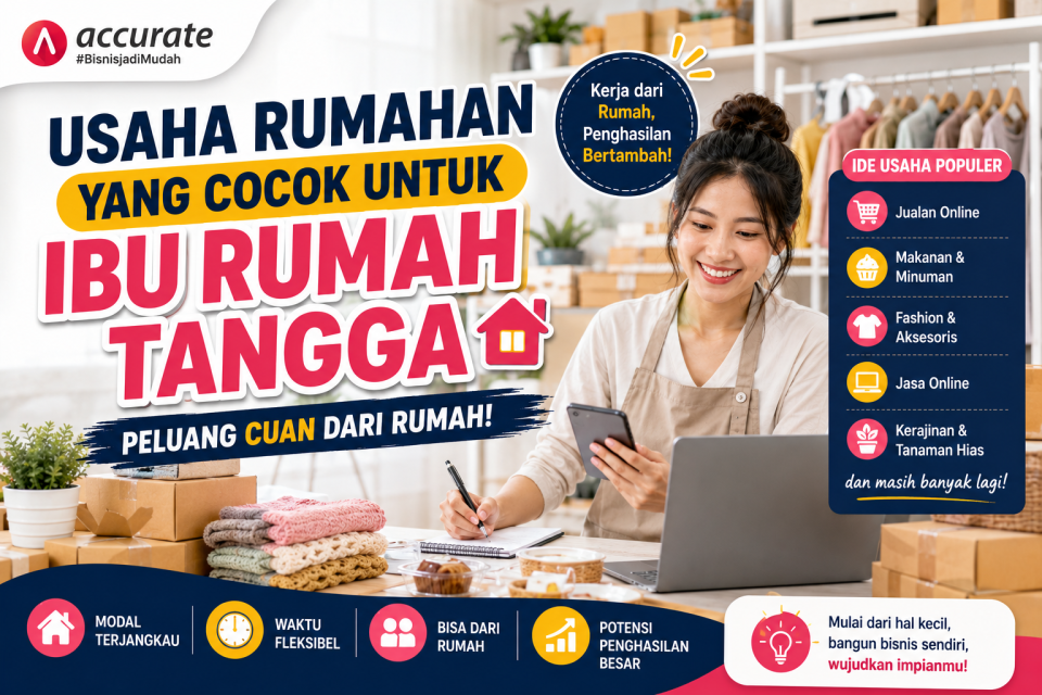 usaha rumahan yang cocok untuk ibu rumah tangga bersama accurate