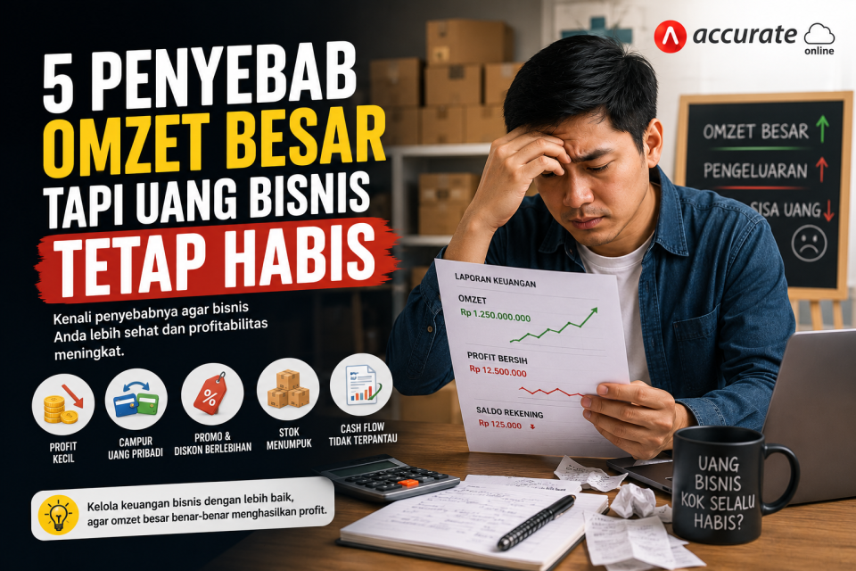 5 penyebab omset besar tapi uang tetep habis