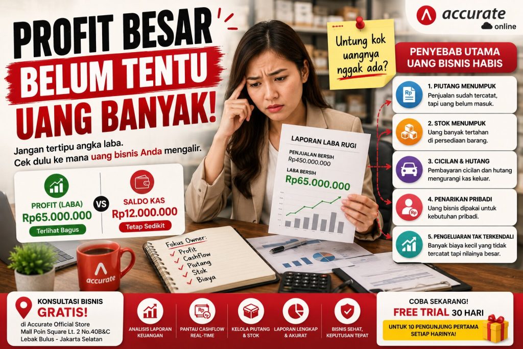 Profit Besar Belum Tentu Uang Banyak, Ini Penyebabnya